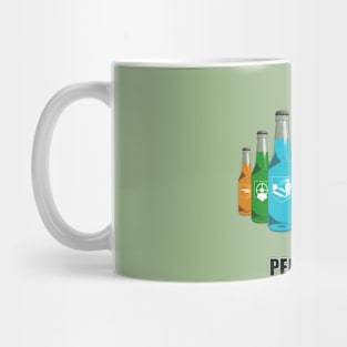 Zombie Perks in Triangle Perkaholic on Leaf Green Mug